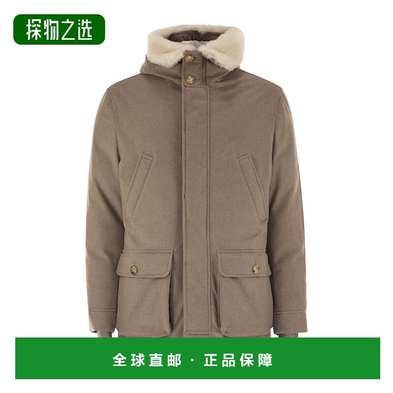 香港直邮Brunello Cucinelli 长袖羽绒服 MM4701993鹅绒连帽