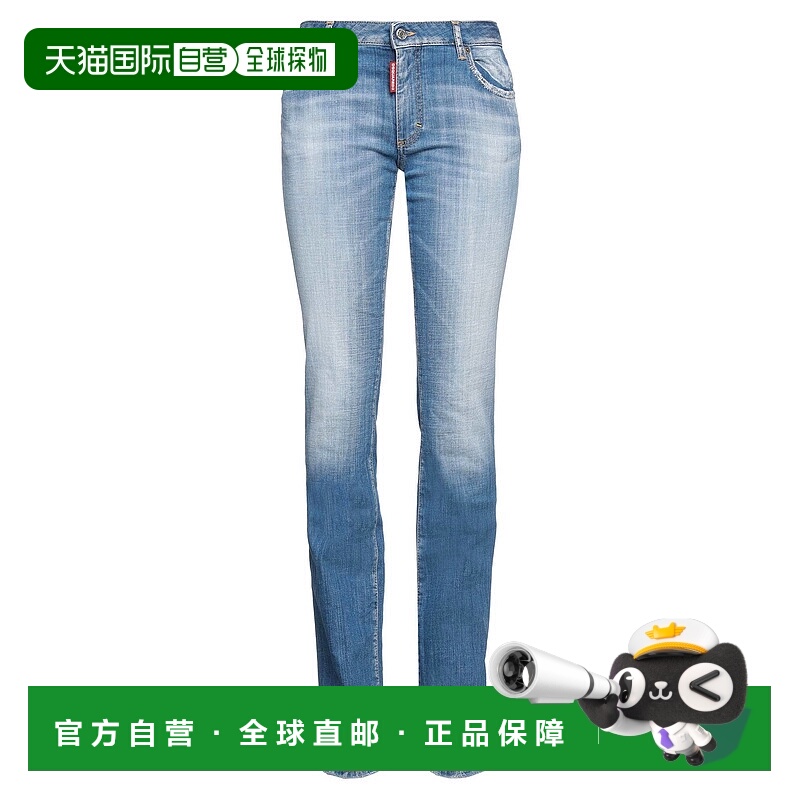 1h可退 香港直邮Dsquared2 二次方 女士 牛仔长裤 blue蓝色 舒适