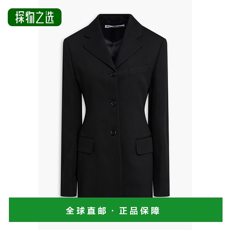 香港直邮Acne Studios 艾克妮 女士 羊毛混纺西装外套 AH0273BLAC