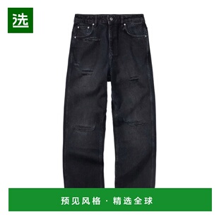 香港直邮Represent 男士休闲裤 MLM10033410 AW2025 黑色 破洞牛