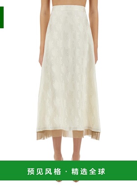 1h可退 香港直邮Fendi 芬迪 女士 FF 半身裙 FQ7665AQ3G white白