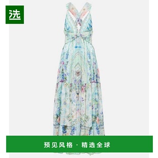 1h可退 香港直邮camilla and marc 女士 水晶装饰真丝长款连衣裙