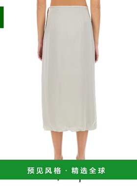 香港直邮THEORY 女士半身裙 O1102303B6M SS2025 灰色 Cl Tie Wra