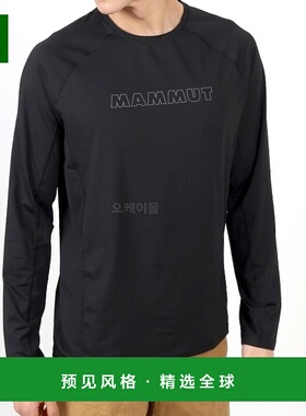 韩国直邮MAMMUT Selun FL 男士长袖徽标T恤 运动休闲 1016-01440-