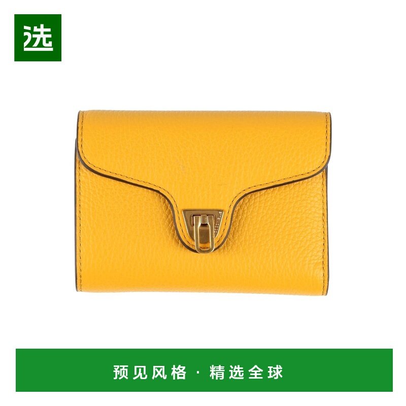 1h可退 香港直邮Coccinelle 女士 钱包 yellow黄色 舒适时尚,箱包皮具/热销女包/男包,钱包,淘宝优惠券,粉丝福利购,淘宝优惠卷