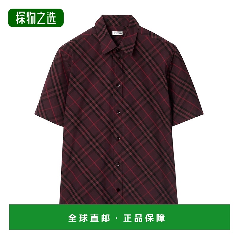香港直邮Burberry Robert Check 短袖衬衫 81151571