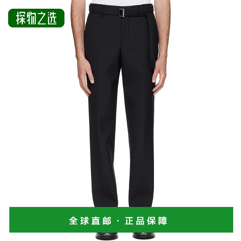 1h可退 香港直邮Sacai 男士 黑色 Suiting 长裤 2503747M