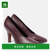 Row brown棕色 女士 香港直邮The Prudens 皮质浅口鞋 舒适时尚