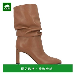 1h可退 香港直邮Sergio Rossi 塞乔·罗西 女士 脚踝靴 brown棕色