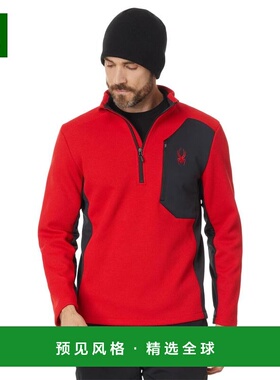 1h可退 【美国直邮】Spyder Bandit 1 2 Zip 男装毛呢大衣 轻质针