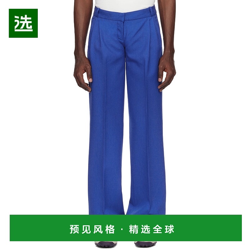 1h可退 香港直邮Coperni 男士 蓝色 Tailored 长裤 COPP63835MEN