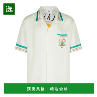 香港直邮CASABLANCA 男士衬衫 MPF25SH00307 AW2025 白色 短袖衬