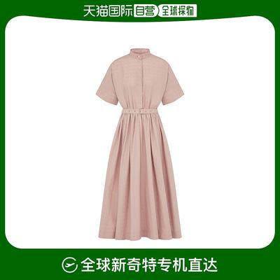 香港直邮Dior 中长款立领连衣裙 411R59B3604