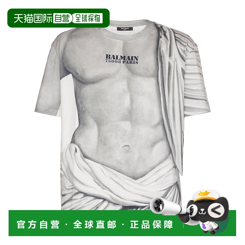 香港直邮Balmain 圆领短袖T恤 FH1EG000GF07
