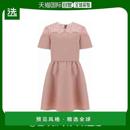 【99新未使用】香港直邮Valentino 圆领短袖连衣裙 TB3VAQ45360