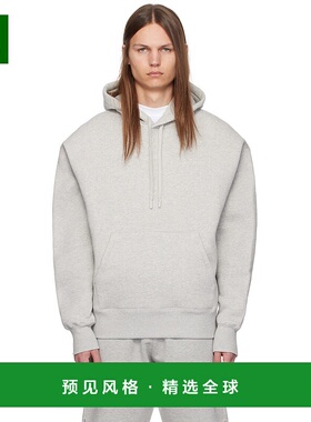 1h可退 香港直邮Ami Paris 男士 灰色 Ami de Coeur 连帽衫 USW22