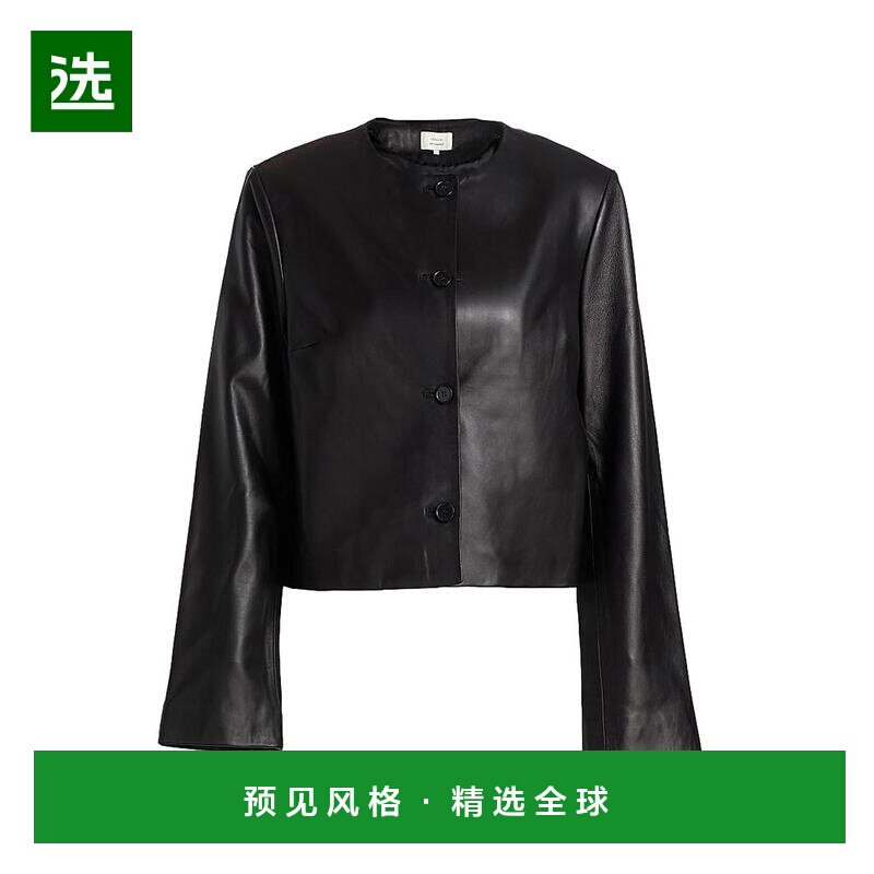 【美国直邮】loulou studio 女士 皮质外套长袖夹克