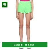 1h可退 3242MDB142T2274 绿色牛仔短裤 香港直邮Msgm 女士