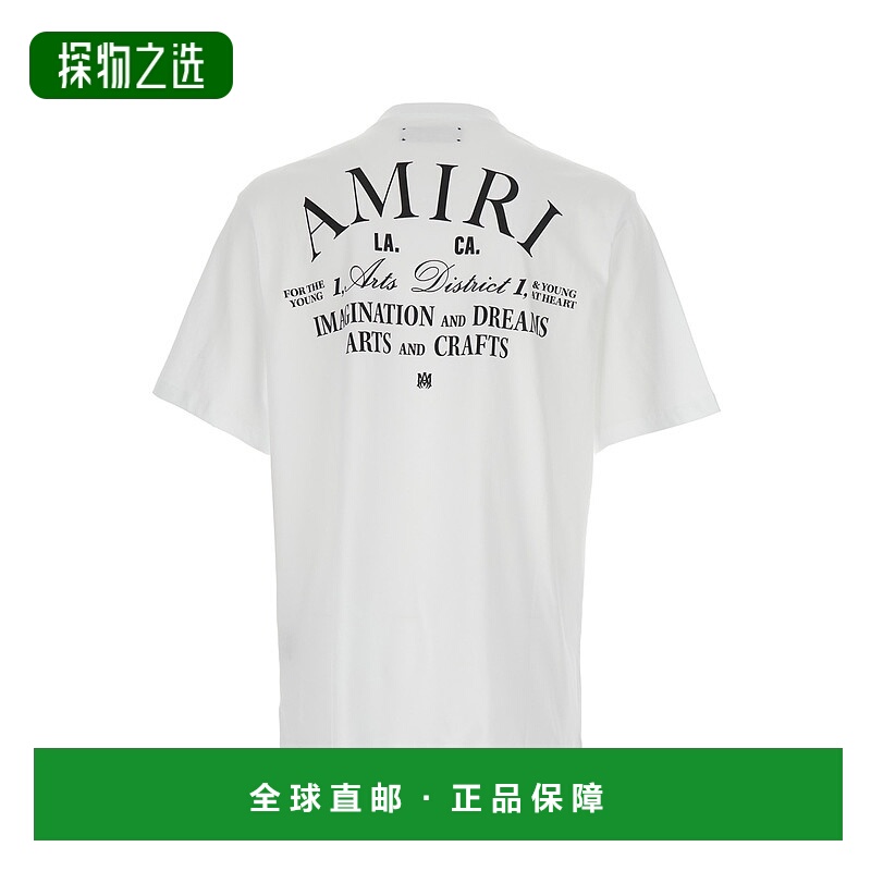 香港直邮AMIRI 男士 短袖T恤 AMJYTE1034 white白色 舒适时尚