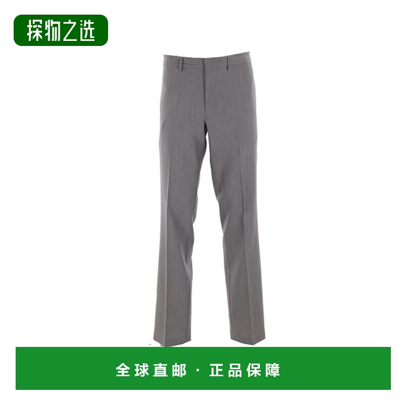 1h可退 香港直邮Prada 普拉达 男士 中腰三角形標誌訂製長褲 SPH2