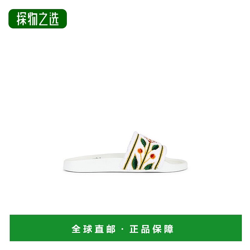 香港直邮Casablanca 男士 Terry 刺绣凉拖 APS25FW03001M