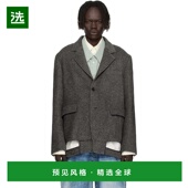 男士 香港直邮Andersson 1h可退 Out Bell Inside 西装 灰色 Wool