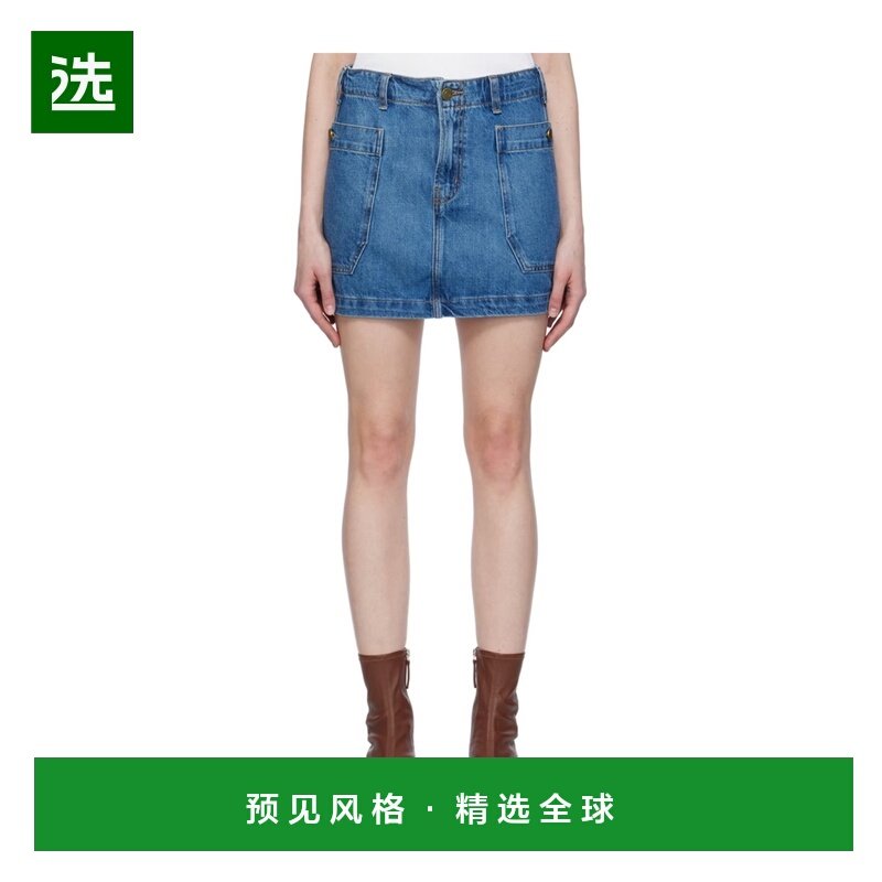 香港直邮FRAME 女士短裤 WS24DSK003MOREY SS2024 蓝色 双口袋牛,女装/女士精品,休闲裤,淘宝优惠券,粉丝福利购,淘宝优惠卷