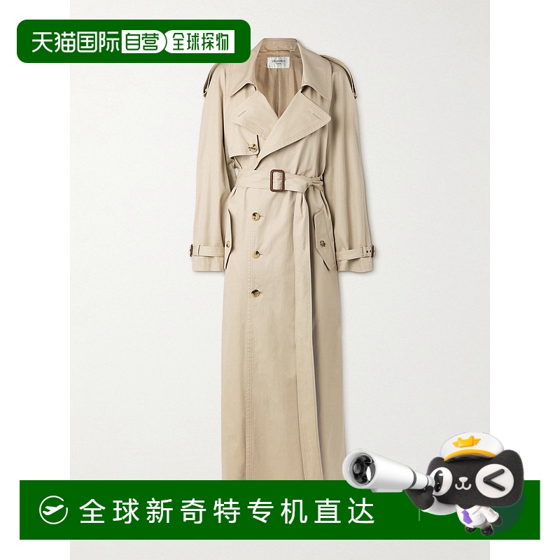 1h可退 香港直邮Saint Laurent 圣罗兰 女士 双排扣系风衣 812414
