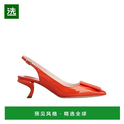 香港直邮Roger Vivier 饰扣露跟高跟鞋凉鞋单鞋 RVW63831440D1P