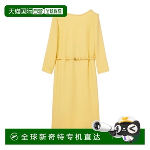SS2025 1h可退 818246Z8BYJ7317 香港直邮GUCCI 黄色 女士连衣裙