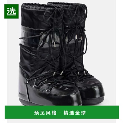 1h可退 香港直邮Moon Boot 月亮靴 女士 Icon Glance 绸缎雪地靴
