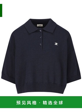 香港直邮Celine Triopé 刺绣Polo衫 2AH22322U.短袖女装