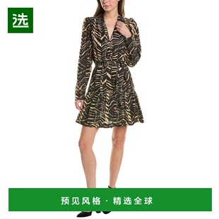 1h可退 【美国直邮】Marie Oliver Velma 真丝混纺连衣裙 女装 女