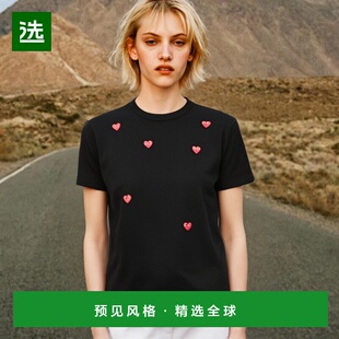 心形印花T恤 香港直邮Comme Play Garcons AXT338051 Des