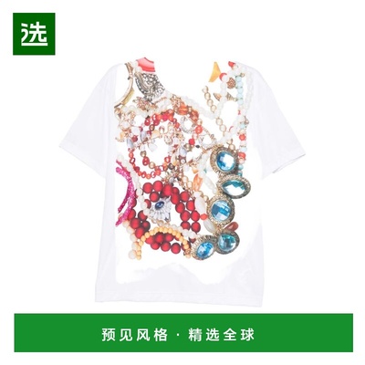 1h可退 香港直邮comme des garcons 川久保玲 女士 印花T恤 RPT07