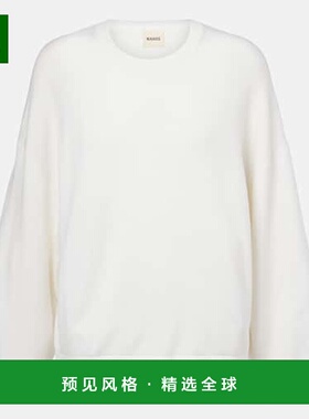 香港直邮KHAITE 女士 Darcy 羊绒上衣 white白色 舒适时尚