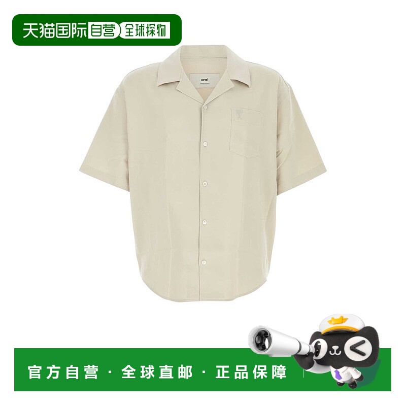 1h可退 香港直邮Ami Paris 男士 短袖衬衫 HSH219CO0106 beige米