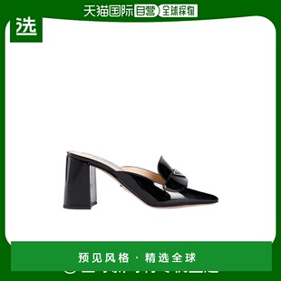 logo标识穆勒高跟鞋 香港直邮Prada 1D015M069 99新未使用