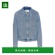 Paris 男士 AMI 香港直邮Ami 標誌刺繡拉鍊牛仔夾克 HJK835