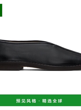 1h可退 香港直邮Lemaire 男士 黑色 Flat Piped 乐福鞋 FO0007LL0