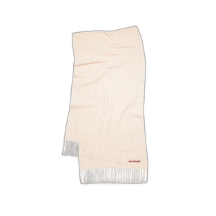 欧洲直邮ACNE STUDIO 23新款男女同款暖白色纯羊毛流苏围巾