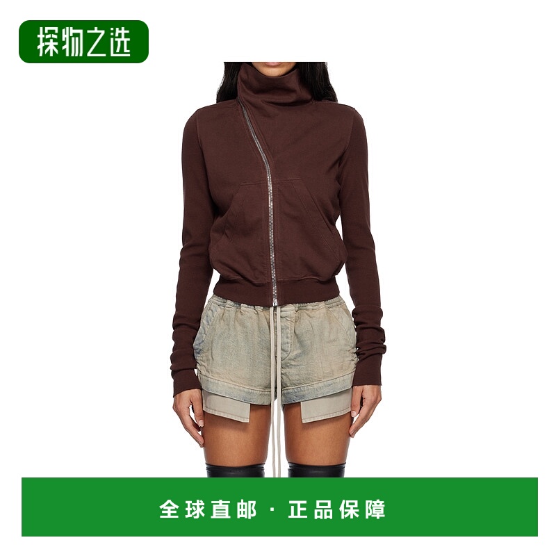 香港直邮Rick Owens Drkshdw 漏斗领拉链卫衣 DS02E7239RIG
