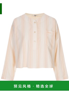 香港直邮Chloe 长袖上衣 CH25AHT05082条纹