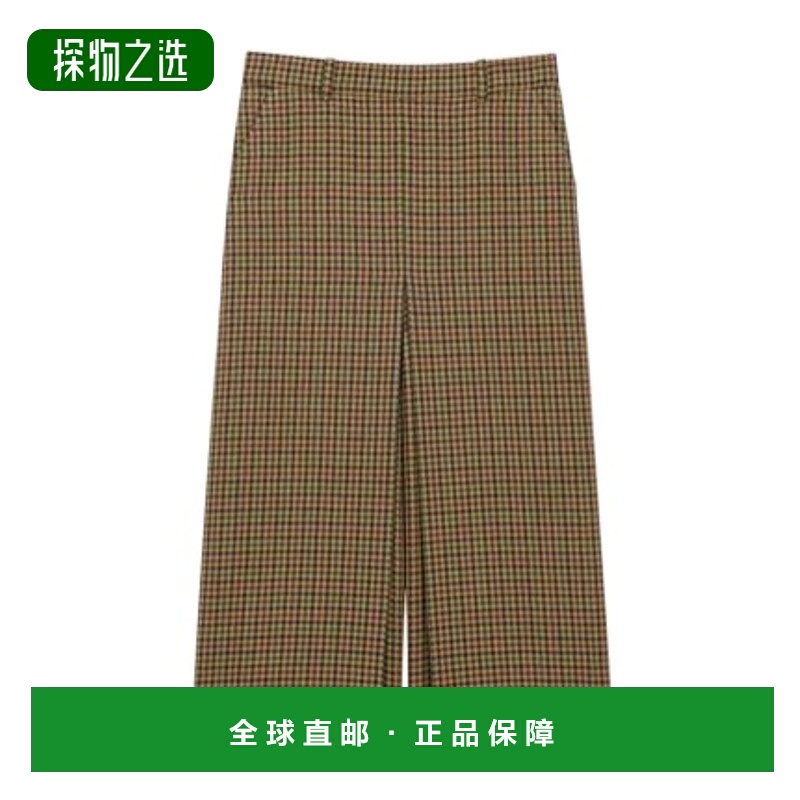 香港直邮Saint Laurent 羊毛格纹裙裤 831073Y1M75