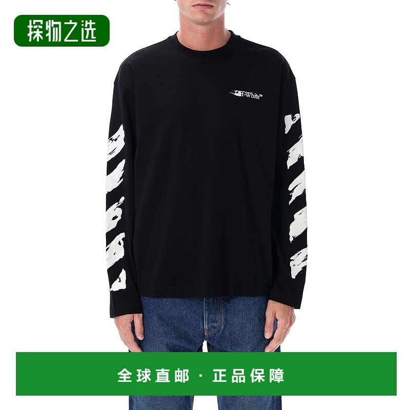 香港直邮off-white 男士 標誌印花圓領 T 卹 OMAB09CF25JER003