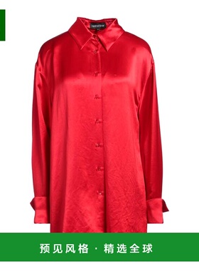 1h可退 香港直邮retrofete 女士 Blouses 纯色衬衫 red红色 舒适