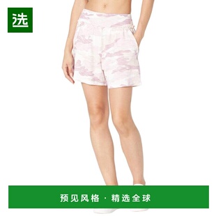 1h可退 【美国直邮】Splendid|迷彩荷叶边短裤运动直筒裤时尚休闲