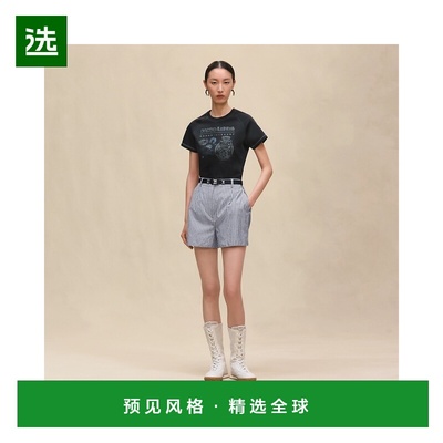 1h可退 欧洲直邮HERMES 爱马仕 25秋冬 H5H4630DC5H 女士 短袖T恤