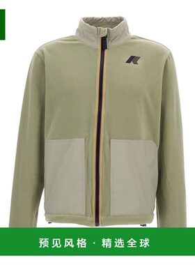 香港直邮K-WAY 男士户外冲锋衣 K7142IW633 AW2025 军绿色 拉链长