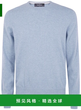 香港直邮Gran Sasso 男士衬衫 5516715590523 AW2025 蓝色 ROUND